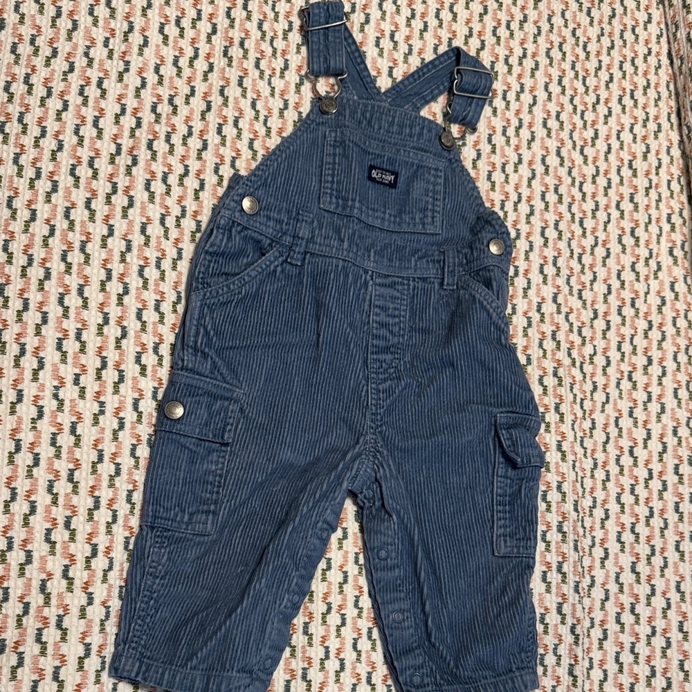 Old Navy Kids Blue Corduroy Overalls